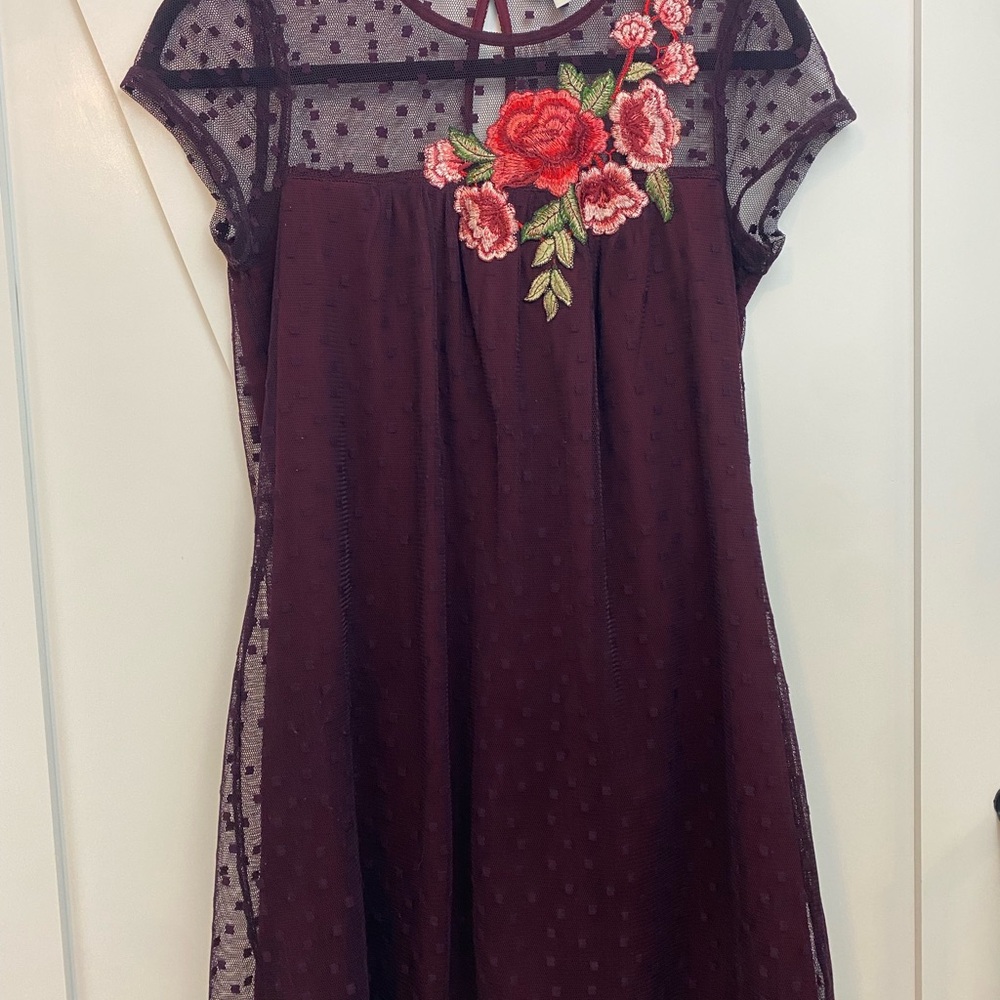 Speechless Red and Black Babydoll Dress Size S Goblincore Dark Romantic